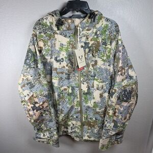 Forloh MEN'S 3L ALLCLIMA RECCO RAIN JACKET 2XL Hunting Camo USA Made Deep Cover